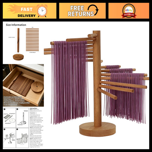 Large wooden pasta drying rack - large,